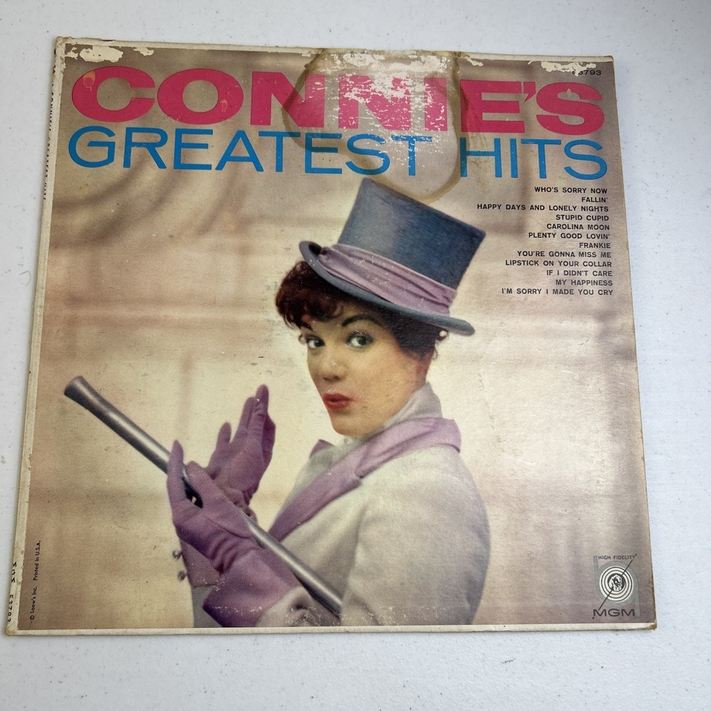 Connie's Greatest Hits Connie Francis VG Record 12"